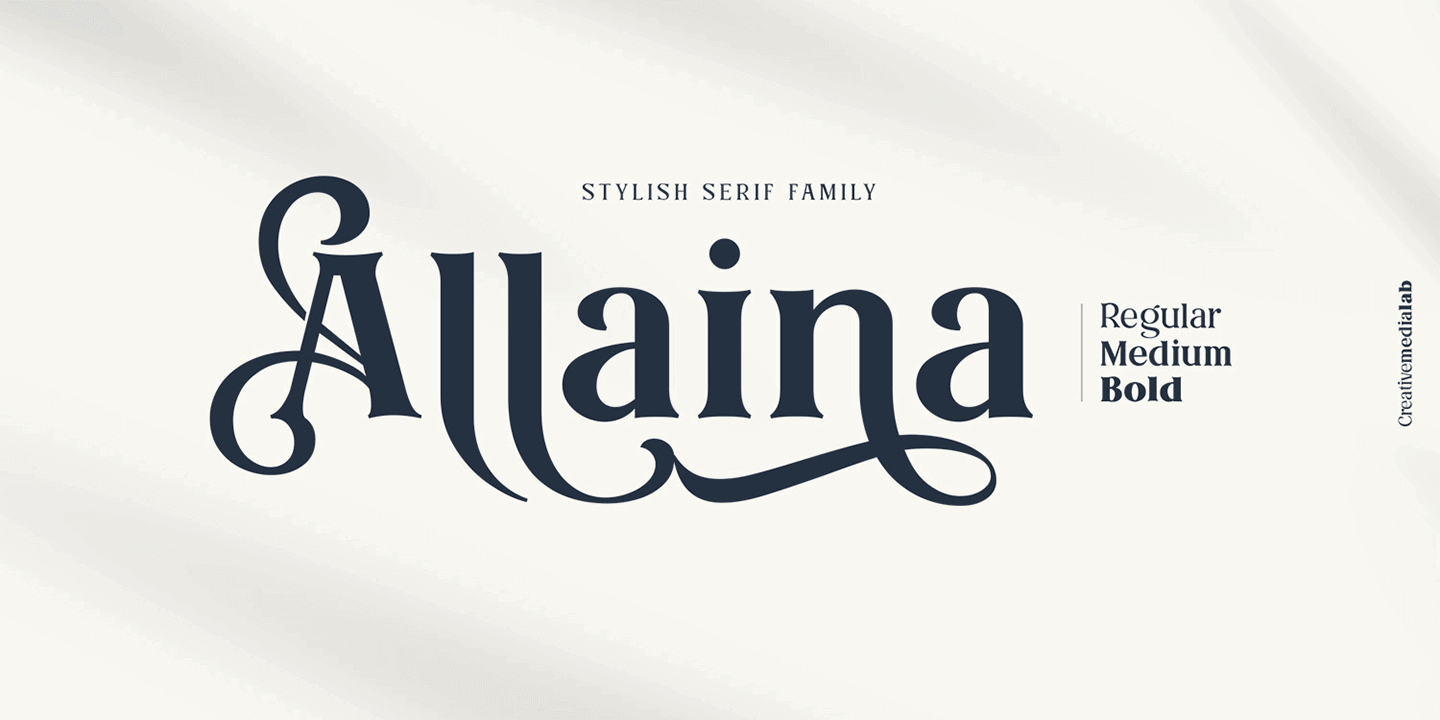 Шрифт Allaina